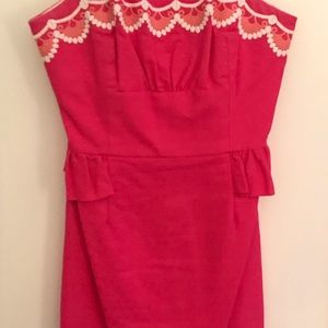 Lilly Pulitzer Women’s Pink Strapless Dress; Sz 6